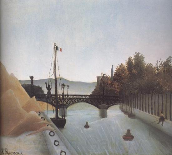 Henri Rousseau View of the Footbridge of Passy